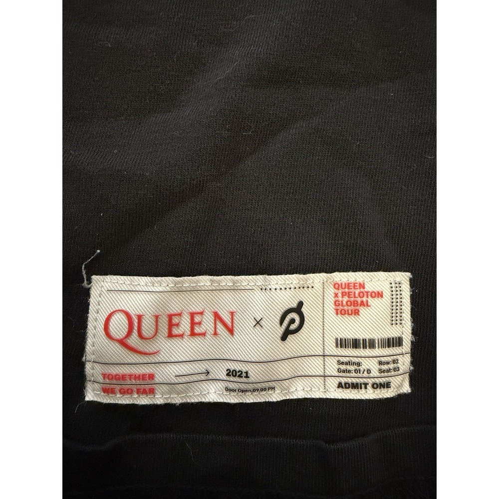 Peloton Queen Sz S Dont Stop Me Now Long Sleeve Tee Shirt Collab Spin Bike - Picture 4 of 6